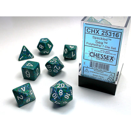 Chessex Polyhedral 7-Die Set - Speckled