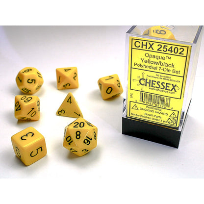 Chessex Polyhedral 7-Die Set - Opaque