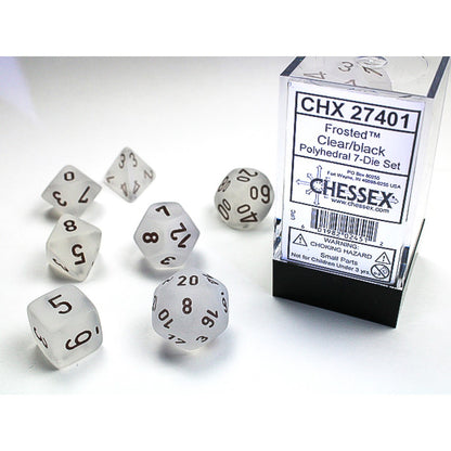 Chessex Polyhedral 7-Die Set - Frosted