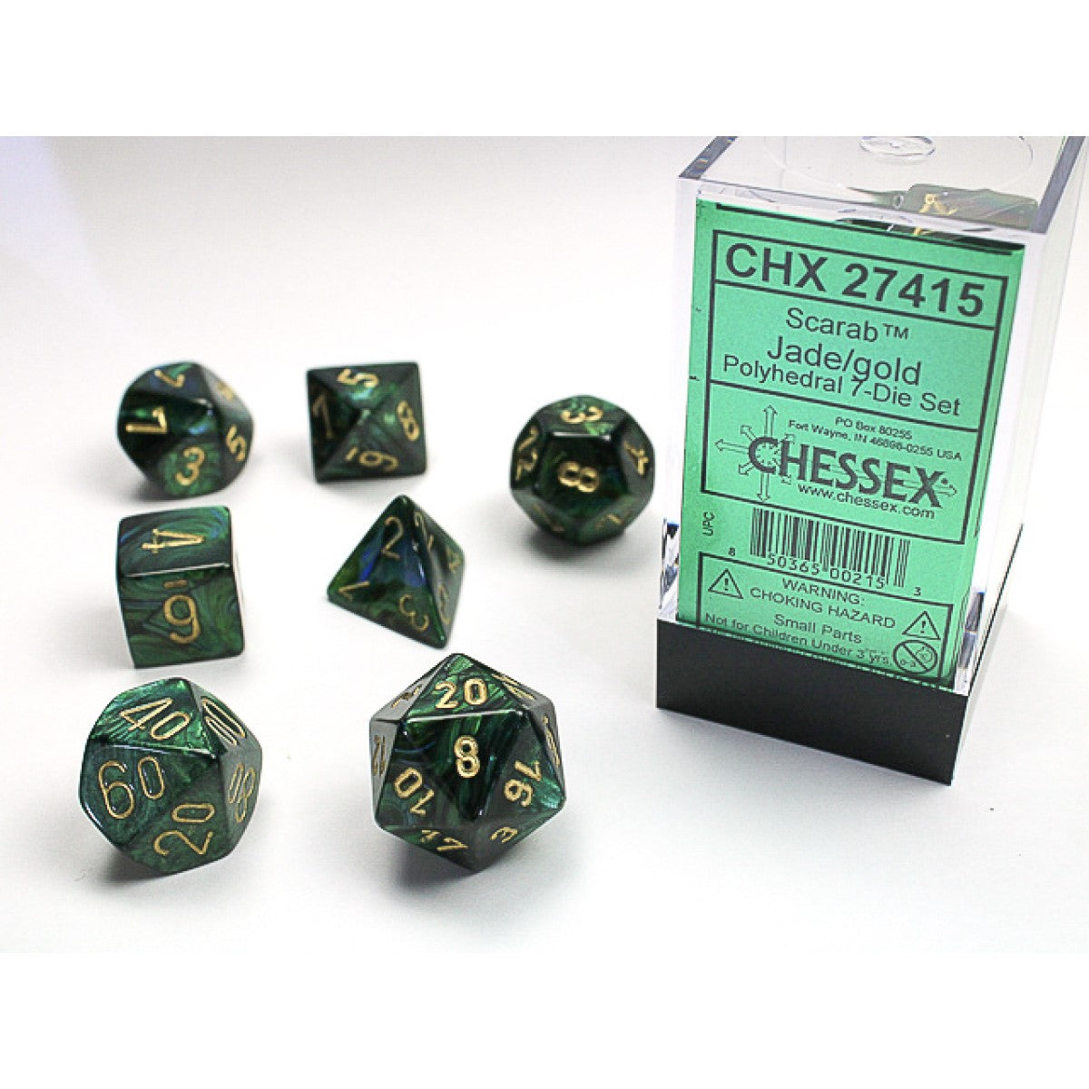 Chessex Polyhedral 7-Die Set - Scarab