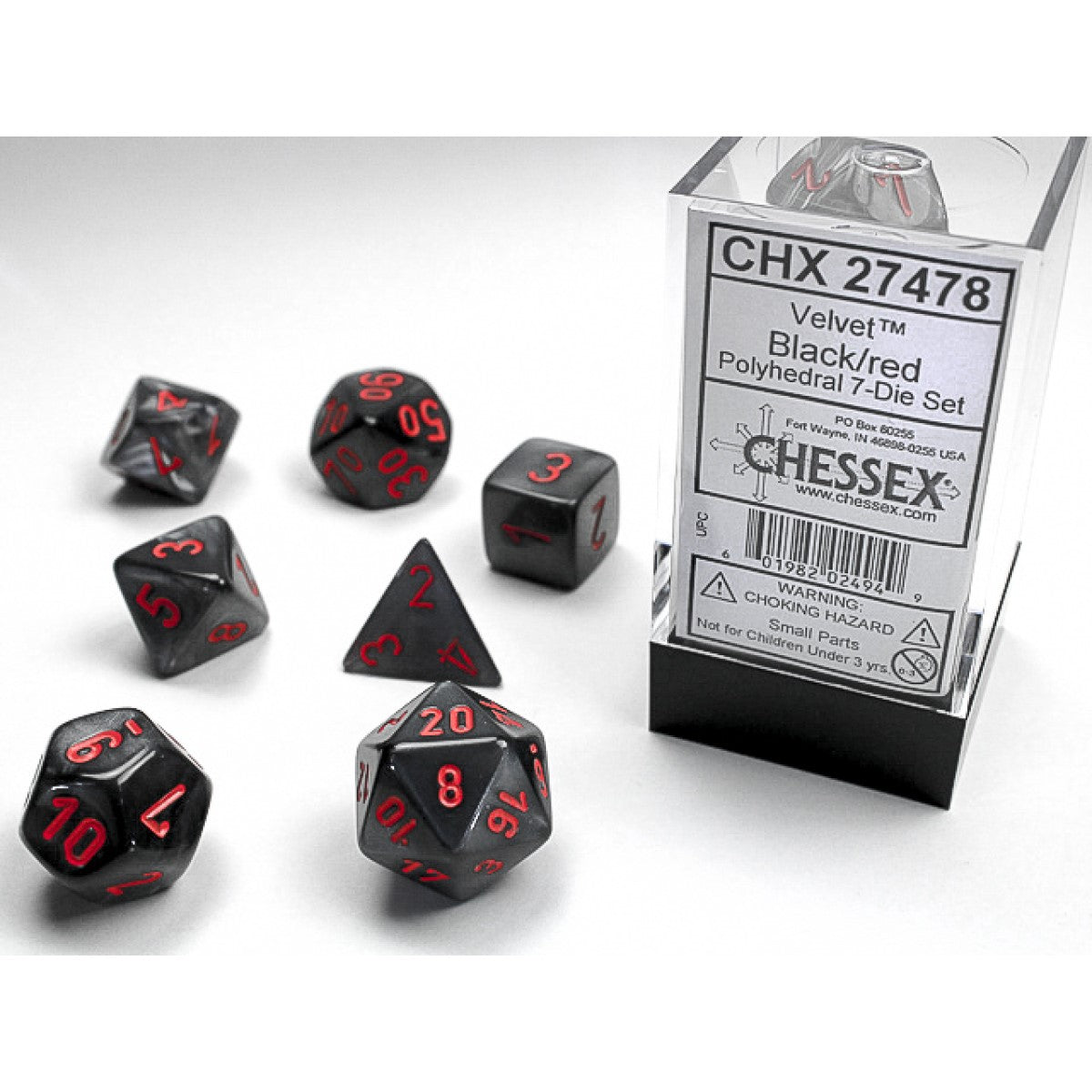 Chessex Polyhedral 7-Die Set - Velvet