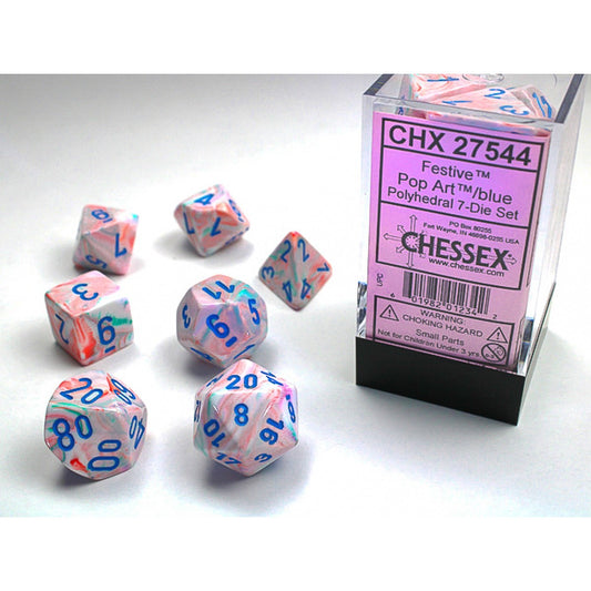 Chessex Polyhedral 7-Die Set - Festive