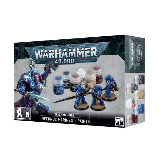 Space Marines: Infernus Marines + Paints Set - Warhammer 40,000