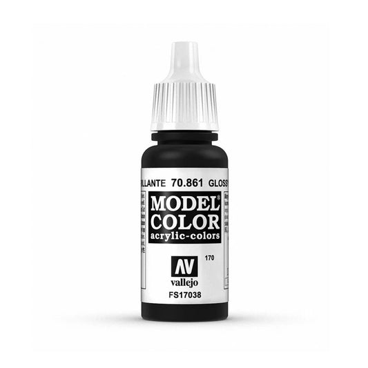 Vallejo Model Color: Glossy Black 70.861 (17ml)