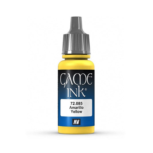 Vallejo Game Ink: Yellow 72.085 (17ml)