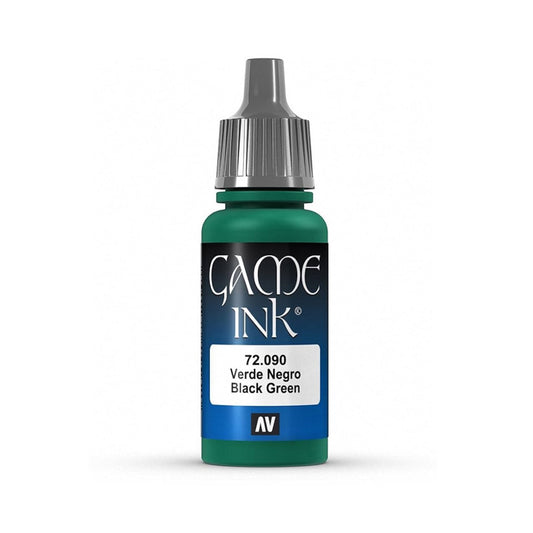 Vallejo Game Ink: Black Green 72.090 (17ml)