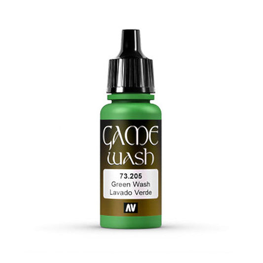 Vallejo Game Wash: Green Wash 73.205 (17ml)