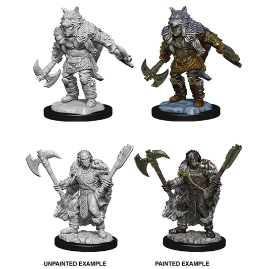 D&D Nolzurs Marvelous Unpainted Miniatures: Half Orc Barbarian Male - Dungeons & Dragons