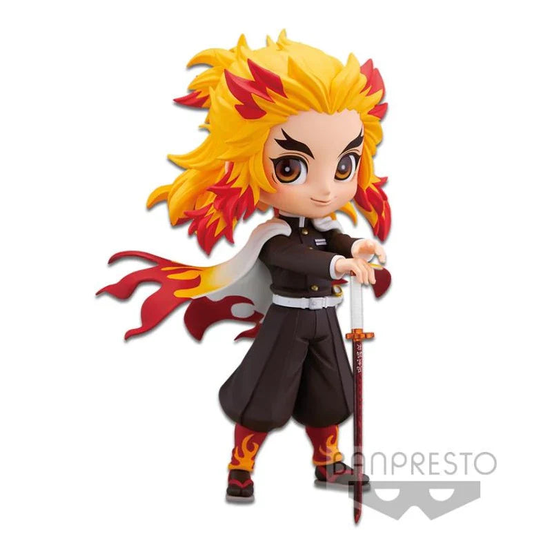 Demon Slayer: Kimetsu No Yaiba Q Posket - Kyojuro Rengoku Ver. A - Anime Figure