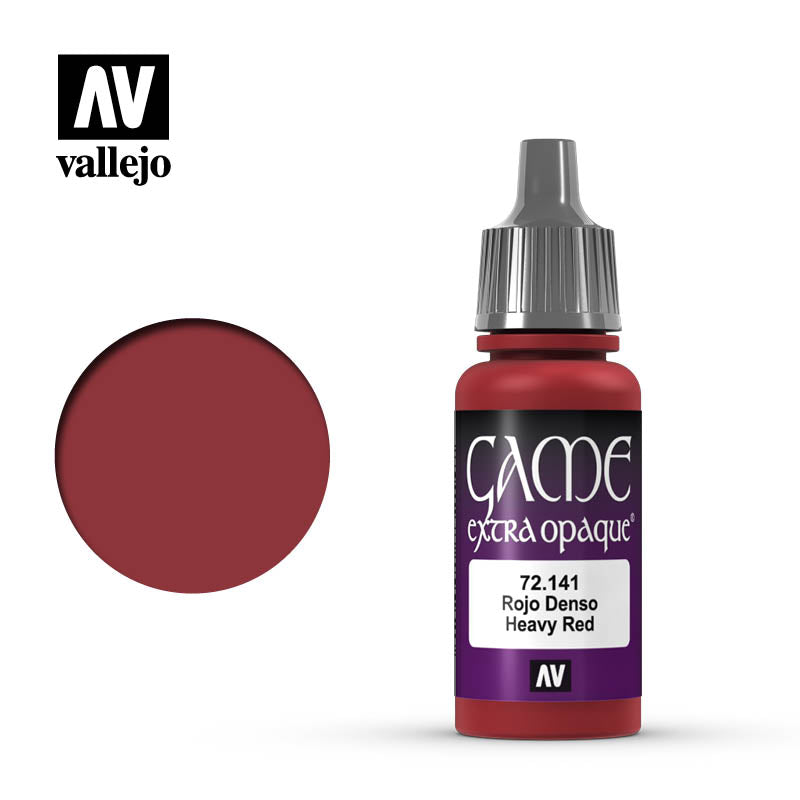 Vallejo Game Extra Opaque: Heavy Red 72.141 (17ml)