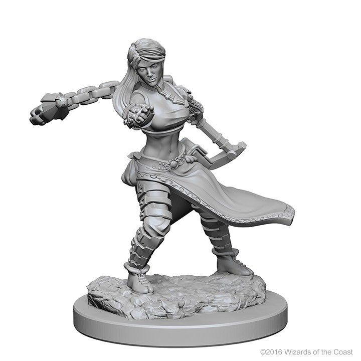 D&D Nolzurs Marvelous Unpainted Miniatures: Human Monk Female - Dungeons & Dragons