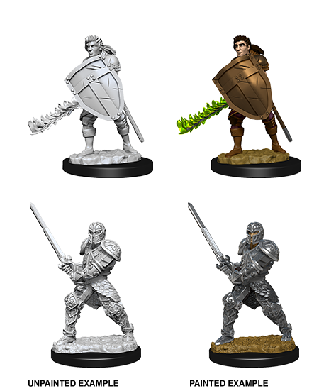 D&D Nolzurs Marvelous Unpainted Miniatures: Human Fighter Male - Dungeons & Dragons