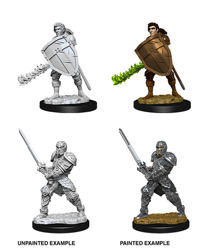 D&D Nolzurs Marvelous Unpainted Miniatures: Human Fighter Male - Dungeons & Dragons