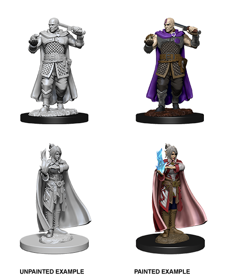 D&D Nolzurs Marvelous Unpainted Miniatures: Human Ranger & Moon Elf Sorcerer - Dungeons & Dragons