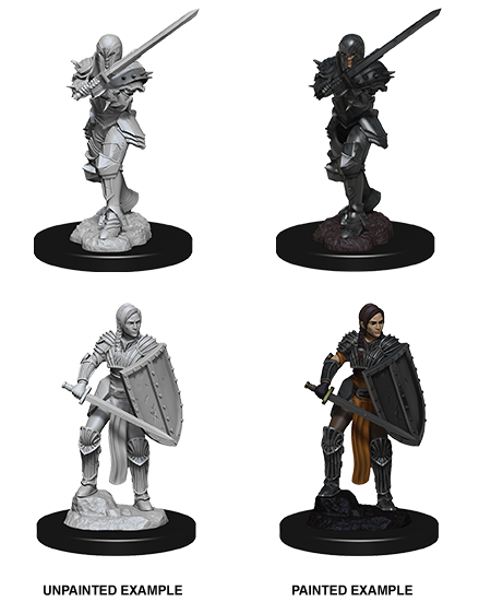 D&D Nolzurs Marvelous Unpainted Miniatures: Human Fighter Female - Dungeons & Dragons