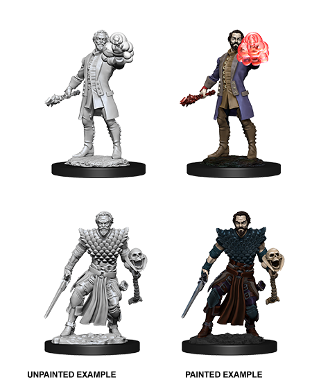 D&D Nolzurs Marvelous Unpainted Miniatures: Human Warlock Male - Dungeons & Dragons