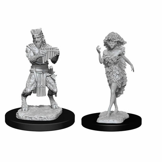 D&D Nolzurs Marvelous Unpainted Miniatures: Satyr & Dryad - Dungeons & Dragons