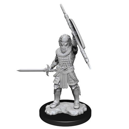 D&D Nolzurs Marvelous Unpainted Miniatures: Human Fighter Male - Dungeons & Dragons