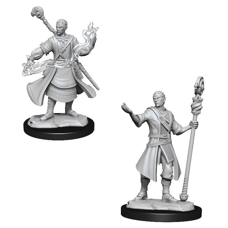 D&D Nolzurs Marvelous Unpainted Miniatures: Half-Elf Wizard Male - Dungeons & Dragons