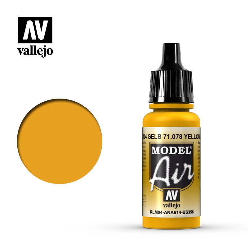 Vallejo Model Air: Yellow RLM04 71.078 (17ml)