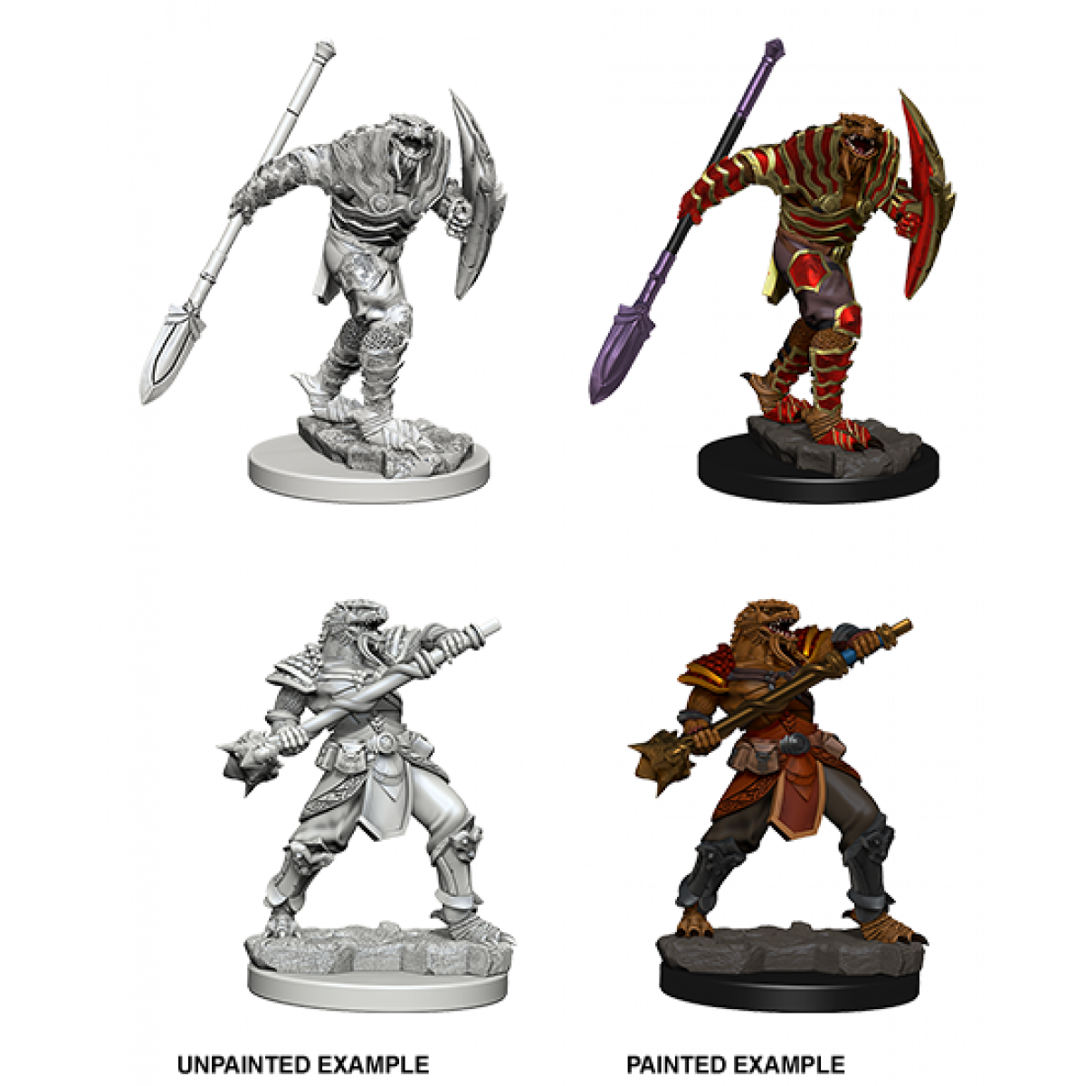 D&D Nolzurs Marvelous Unpainted Miniatures: Dragonborn Fighter with Spear Male - Dungeons & Dragons